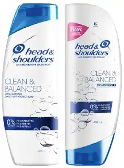 IGA Head & Shoulders Shampoo and Conditioner 400mL Selected Varieties offer