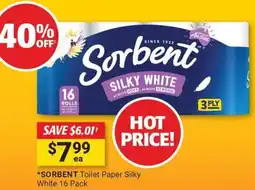 Cincotta Chemist Sorbent toilet paper silky white offer