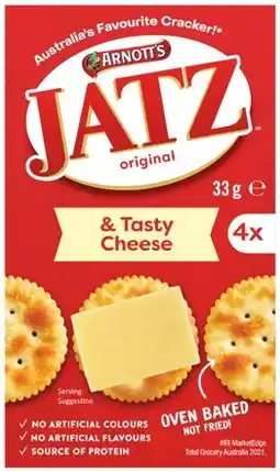 IGA Arnott’s Cheese & Crackers 31‑33g Selected Varieties offer