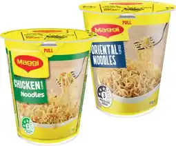 IGA Maggi Cup Noodles 58‑65g Selected Varieties offer