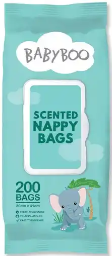 IGA BabyBoo Nappy Bags 200 Pack offer