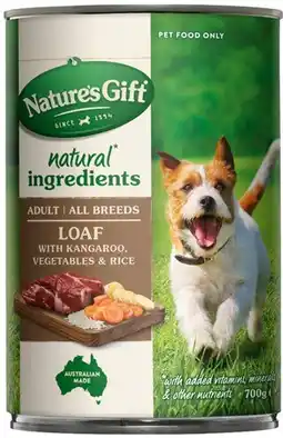 IGA Nature’s Gift Wet Dog Food 700g Selected Varieties offer