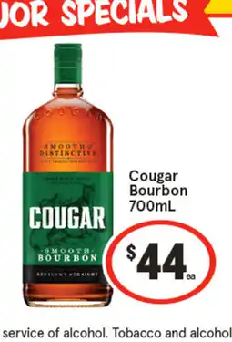 IGA Cougar Bourbon offer