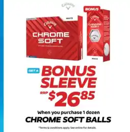 Drummond Golf Chrome soft balls offer