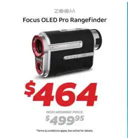 Drummond Golf Zoom Focus OLED Pro Rangefinder offer