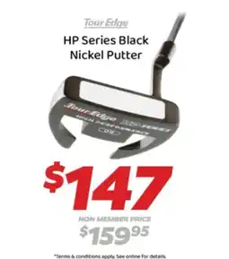 Drummond Golf Tour Edge HP Series Black Nickel Putter offer