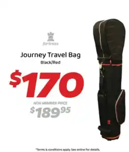Drummond Golf fortress Journey Travel Bag offer