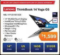 Leader Computers Lenovo ThinkBook 14 Yoga G5 offer