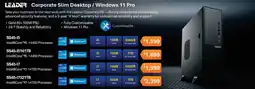 Leader Computers Leader Corporate Slim Desktop / Windows 11 Pro SS45-i5 offer