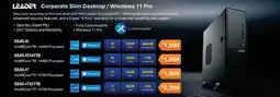 Leader Computers Leader Corporate Slim Desktop / Windows 11 Pro SS45-I516TB offer