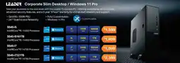 Leader Computers Leader Corporate Slim Desktop / Windows 11 Pro SS45-I7 offer