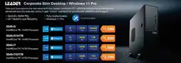 Leader Computers Leader Corporate Slim Desktop / Windows 11 Pro SS45-i7321TB offer