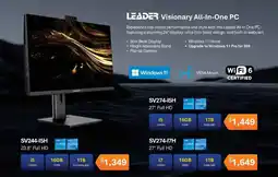 Leader Computers Leader Visionary All-In-One PC SV244-15H offer