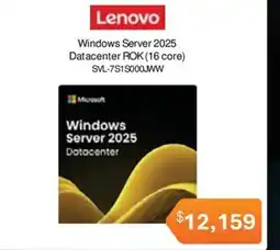 Leader Computers Lenovo Windows Server 2025 Datacenter ROK (16 core) SVL-7515000JMW offer