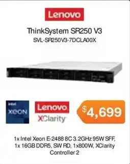 Leader Computers Lenovo ThinkSystem SR250 V3 offer