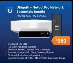 Leader Computers Ubiquiti + Netool Pro Network Essentials Bundle offer