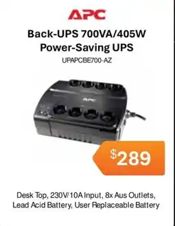 Leader Computers APC Back-UPS 700VA/405W Power-Saving UPS offer