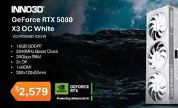 Leader Computers Inno3d GeForce RTX 5080 X3 OC White offer