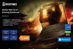 Leader Computers Resistance Striker R55-15 V1 Gaming Notebook offer