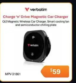 Leader Computers Verbatim Charge ‘n' Drive Magnetic Car Charger offer