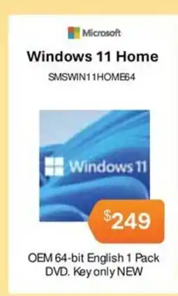 Leader Computers Microsoft Windows 11 Home SMSWIN11HOME64 offer