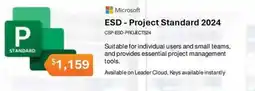 Leader Computers Microsoft ESD - Project Standard 2024 offer