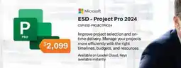 Leader Computers Microsoft ESD - Project Pro 2024 offer