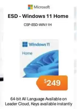 Leader Computers ESD - Windows 11 Home offer