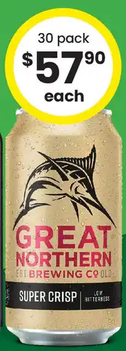 The Bottle O Great Northern Super Crisp Block Cans offer