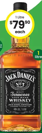 The Bottle O Jack Daniel's Old No.7 Tennessee Whiskey offer