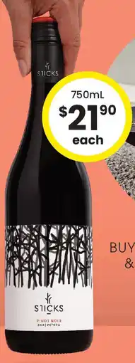 The Bottle O Sticks Pinot Noir offer