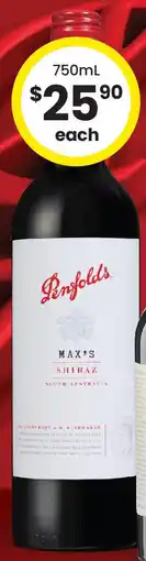 The Bottle O Penfolds Max's Range offer