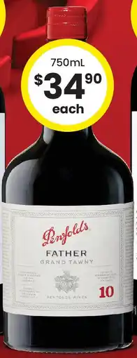 The Bottle O Penfolds Father 10YO Grand Tawny offer