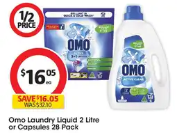 Coles Omo Laundry Liquid or Capsules offer