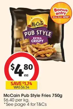 Coles McCain Pub Style Fries offer