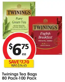 Coles Twinings Tea Bags offer