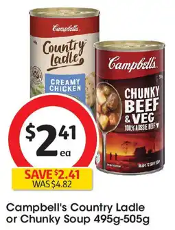 Coles Campbell's Country Ladle or Chunky Soup offer