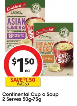Coles Continental Cup a Soup 2 Serves offer