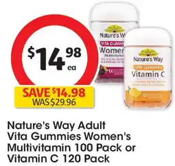 Coles Nature's Way Adult Vita Gummies Women's Multivitamin offer