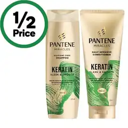 Woolworths Pantene Miracles Shampoo or Conditioner 350-375ml offer