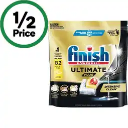 Woolworths Finish Ultimate Plus Dishwasher Tablets Pk 82 offer