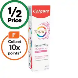 Woolworths Colgate Total Toothpaste Sensitivity & Gum Health 115g offer
