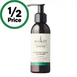 Woolworths Sukin Signature Facial Moisturiser or Cleanser Pump 125ml offer