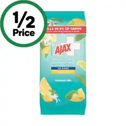 Woolworths Ajax Disinfectant Wipes Pk 110 offer