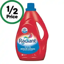 Woolworths Radiant Laundry Liquid 2 Litres or Powder 2 kg offer