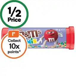 Woolworths M&M’s Minis Tube 35g offer