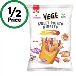 Woolworths Vege Nibbles or Straws 75g – From the Health Food Aisle offer