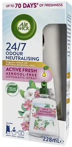 Coles Air Wick Active Fresh Aerosol-Free Automatic Spray 228mL offer