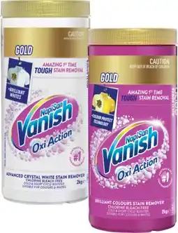 Coles Vanish NapiSan Oxi Action Gold Multi Power Laundry Booster Powder 2kg offer