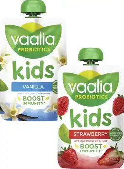 Coles Vaalia Probiotics Kids Yoghurt Pouch 140g offer